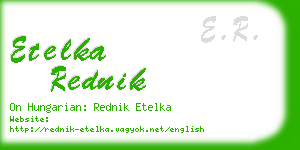 etelka rednik business card